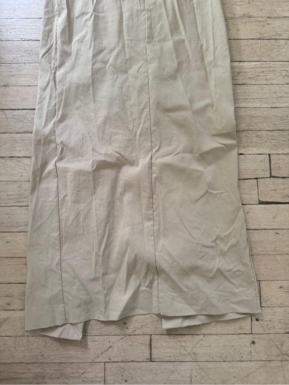 Zara Tan Halter Maxi Dress with Front Keyhole - Picture 5 of 9